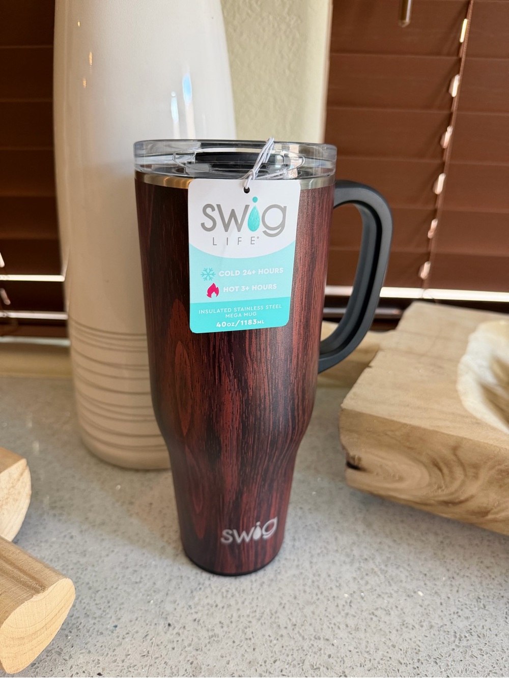 Swig Mega Mug 40oz Bourbon Barrel
